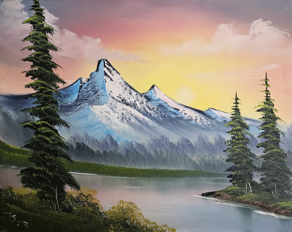 Paint like Bob Ross at my home in Farmington Hills – Nature's Brush Studio